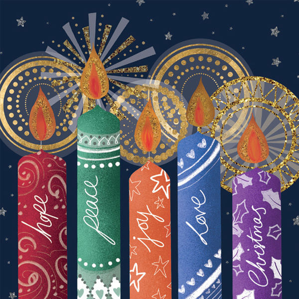 Christmas Candles 25