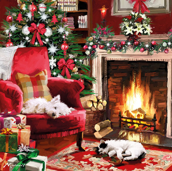 Asleep by the Fire
