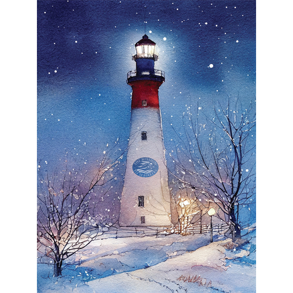 Lighthouse Under Snow