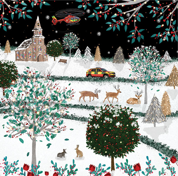 Snowy Countryside Scene