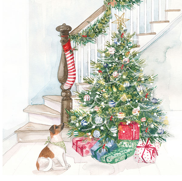 Christmas Tree in Stairway