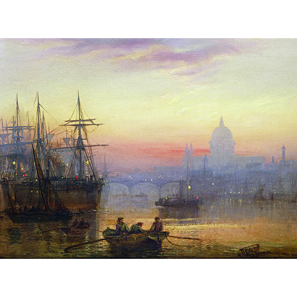 The Pool of London at Sundown 1876