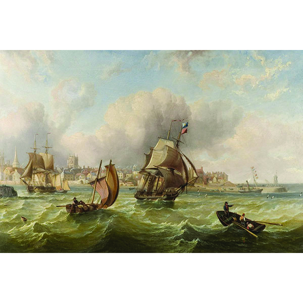 Shipping off Hartlepool Harbour