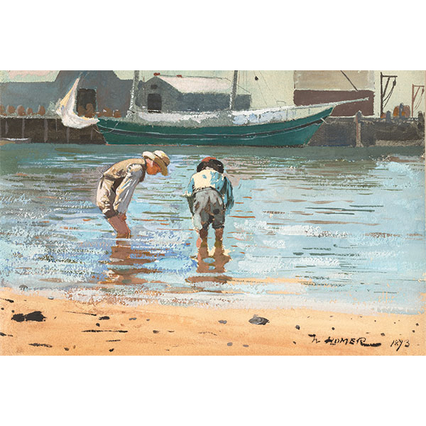 Boys Wading, 1873 - Correspondence Cards