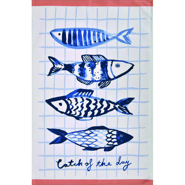 Catch of the Day Tea Towel