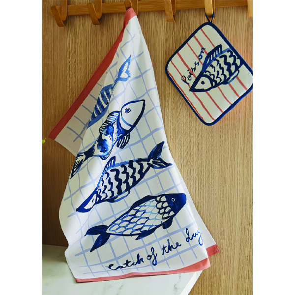 Catch of the Day Tea Towel