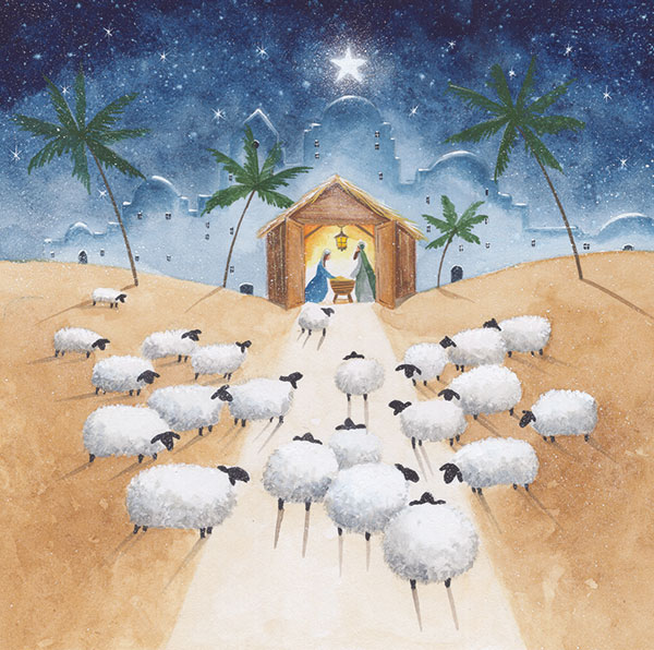 Nativity with Sheep