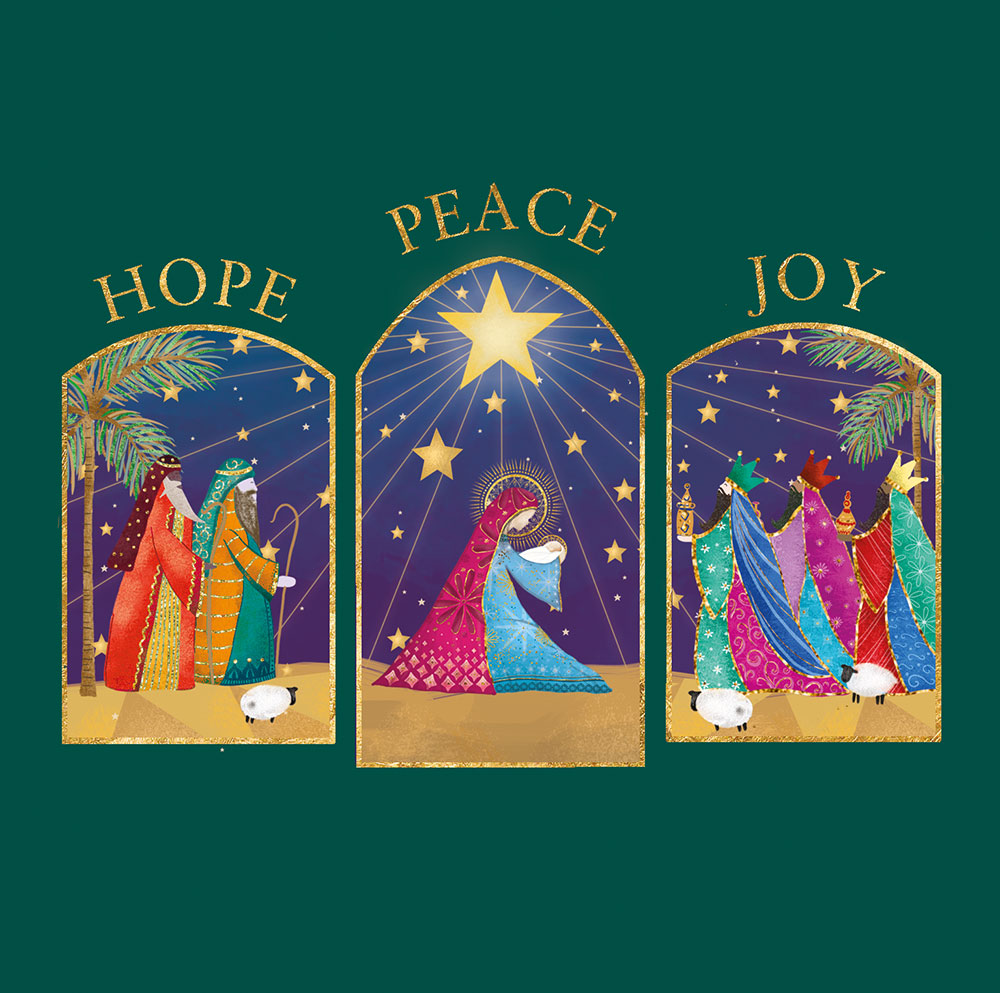 Hope, Peace, Joy Triptych
