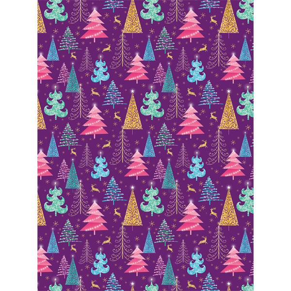 Christmas Trees Wrap & Tags