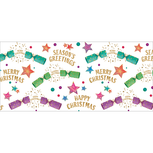 Stars & Crackers on White Wallet