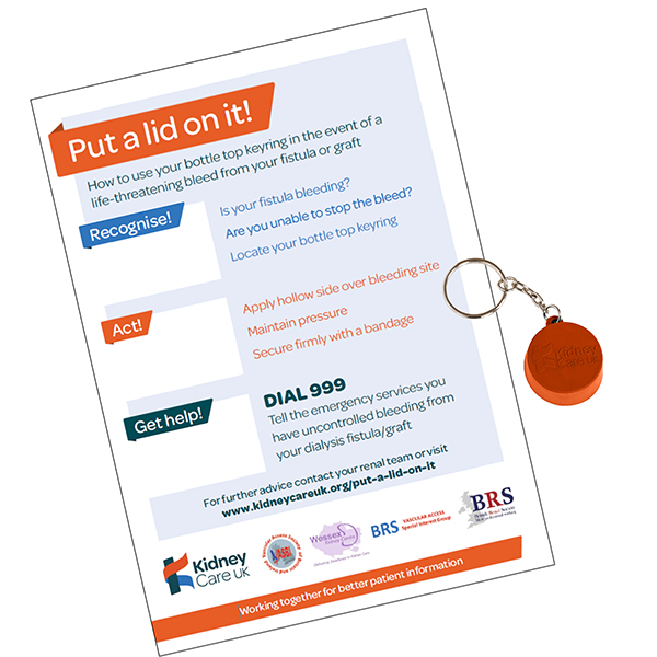 Bleed Control Keyrings & Leaflets