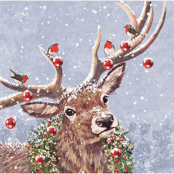 Snowy Stag