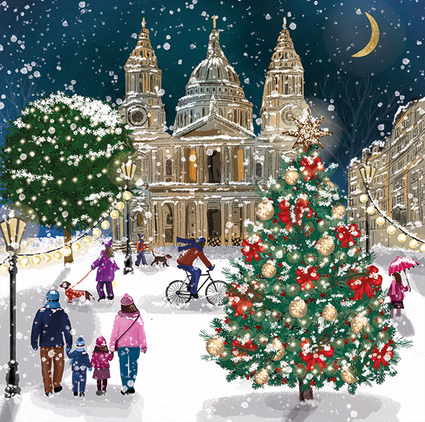 Snowfall at St Paul's
