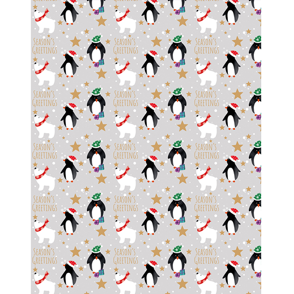 Penguins & Polar Bear Wrap & Tags