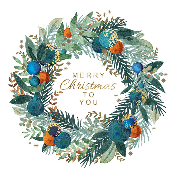 Merry Christmas wreath