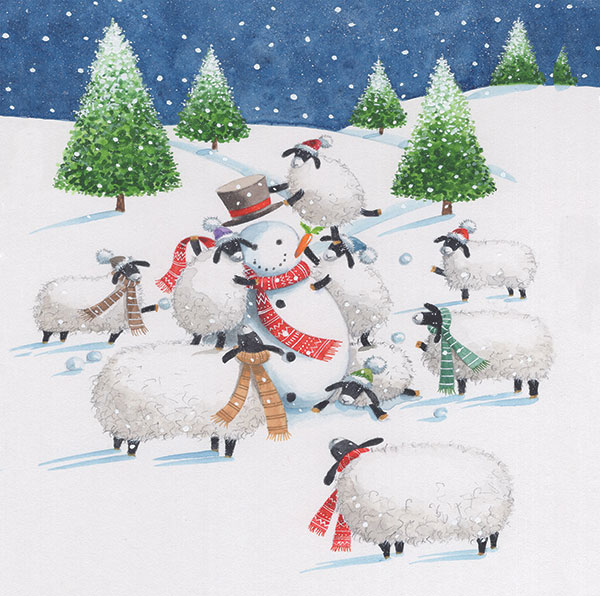 Sheep and Snowman