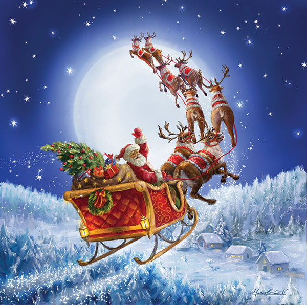 Santa and Sleigh