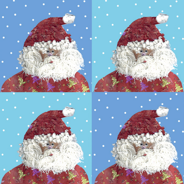 Four Santas by Ella, Treloar's student