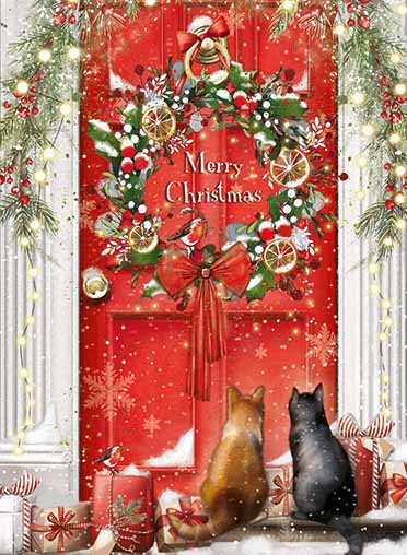 Cats By Red Door