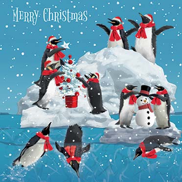 Penguins On Iceberg